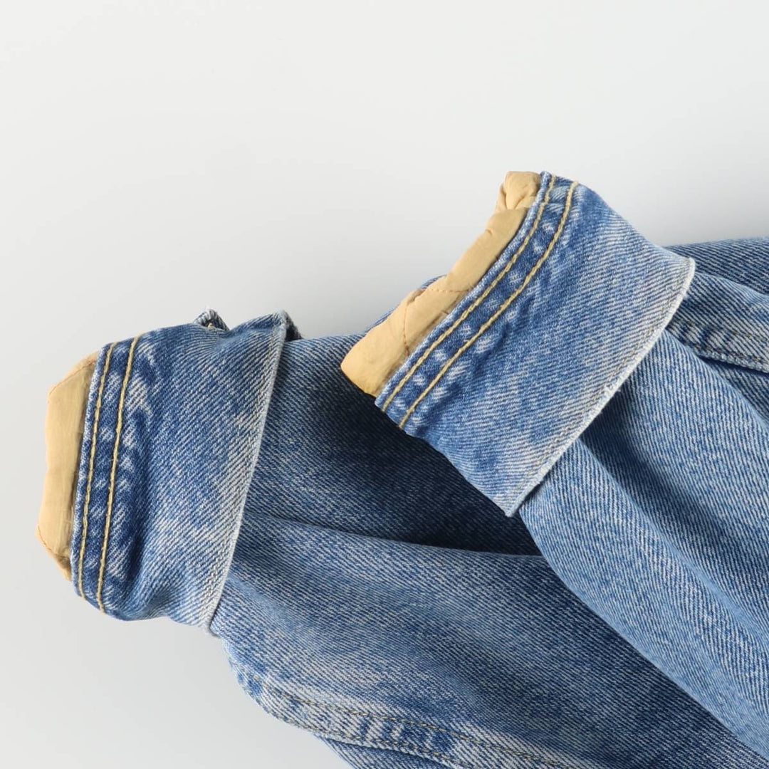 Vintage 90'S Lee DUNGAREES denim jacket, size M, men's unclear blue type Vintage Second Hand