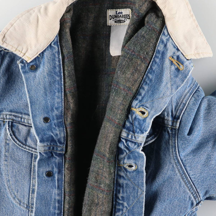 Vintage 90'S Lee DUNGAREES denim jacket, size M, men's unclear blue type Vintage Second Hand