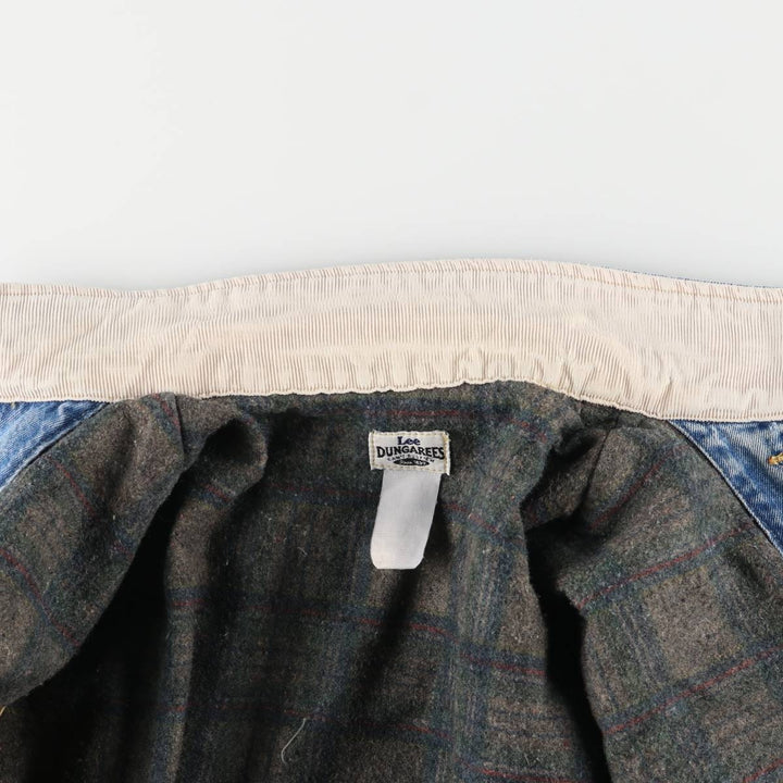 Vintage 90'S Lee DUNGAREES denim jacket, size M, men's unclear blue type Vintage Second Hand