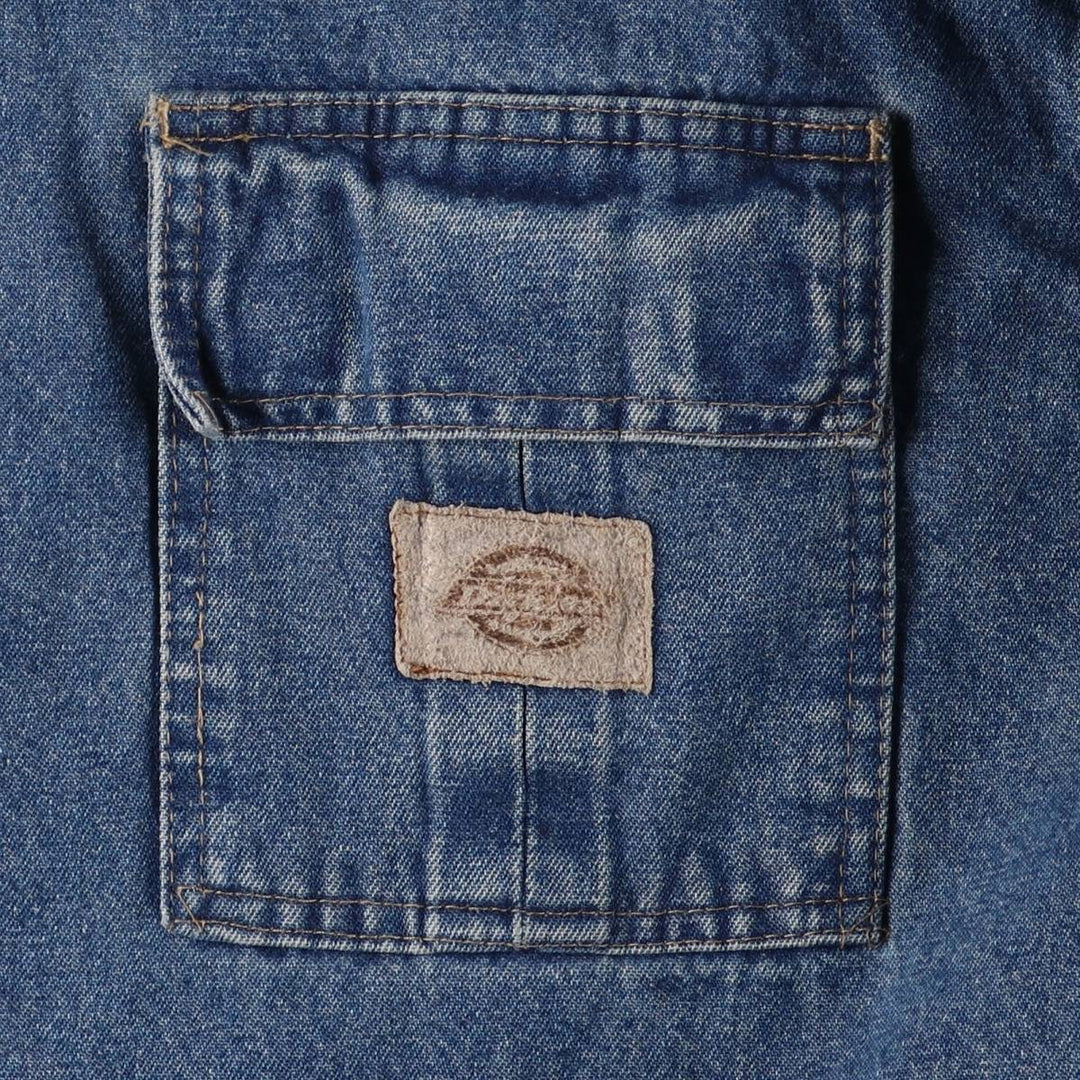 Dickies denim coveralls, men's size XL unclear blue type Vintage Second Hand
