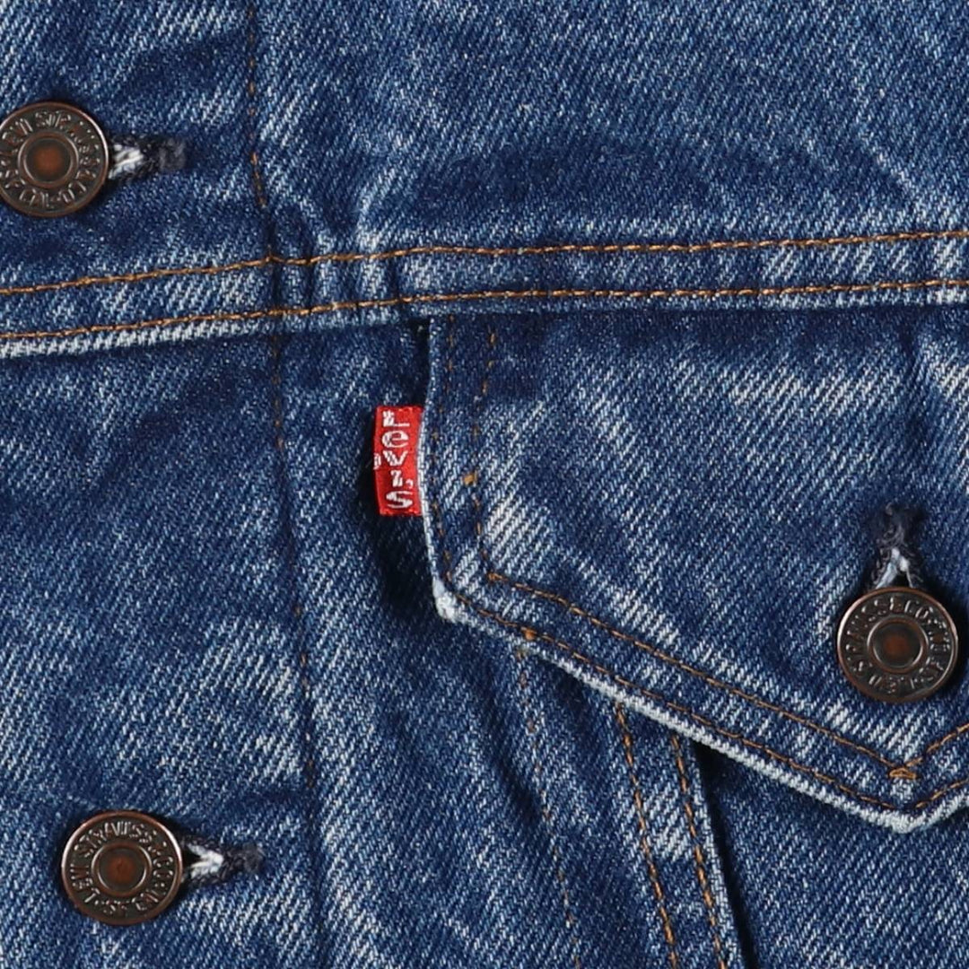 80'S Levi's 70506-0317 denim jacket, denim jacket, made in USA, men's size M, vintage cotton blue type Vintage Second Hand