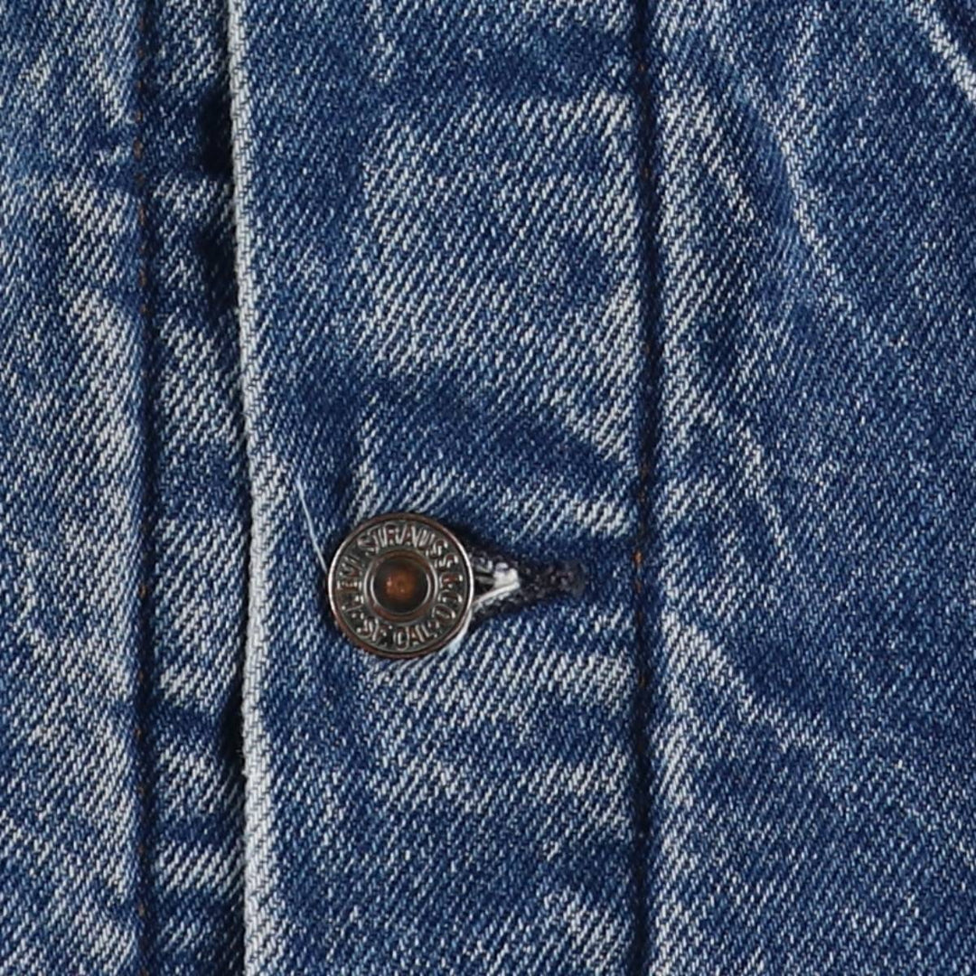 80'S Levi's 70506-0317 denim jacket, denim jacket, made in USA, men's size M, vintage cotton blue type Vintage Second Hand