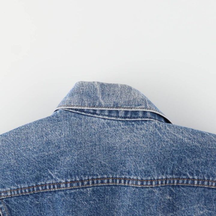 80'S Levi's 70506-0317 denim jacket, denim jacket, made in USA, men's size M, vintage cotton blue type Vintage Second Hand