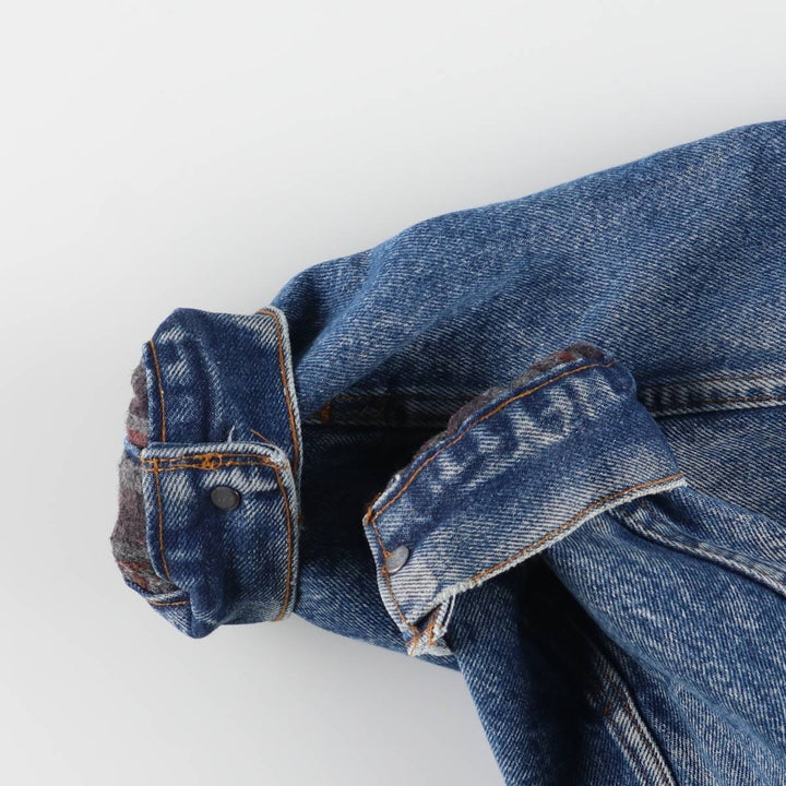 80'S Levi's 70506-0317 denim jacket, denim jacket, made in USA, men's size M, vintage cotton blue type Vintage Second Hand