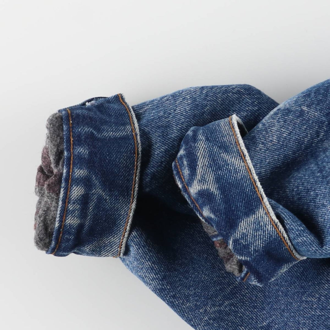 80'S Levi's 70506-0317 denim jacket, denim jacket, made in USA, men's size M, vintage cotton blue type Vintage Second Hand