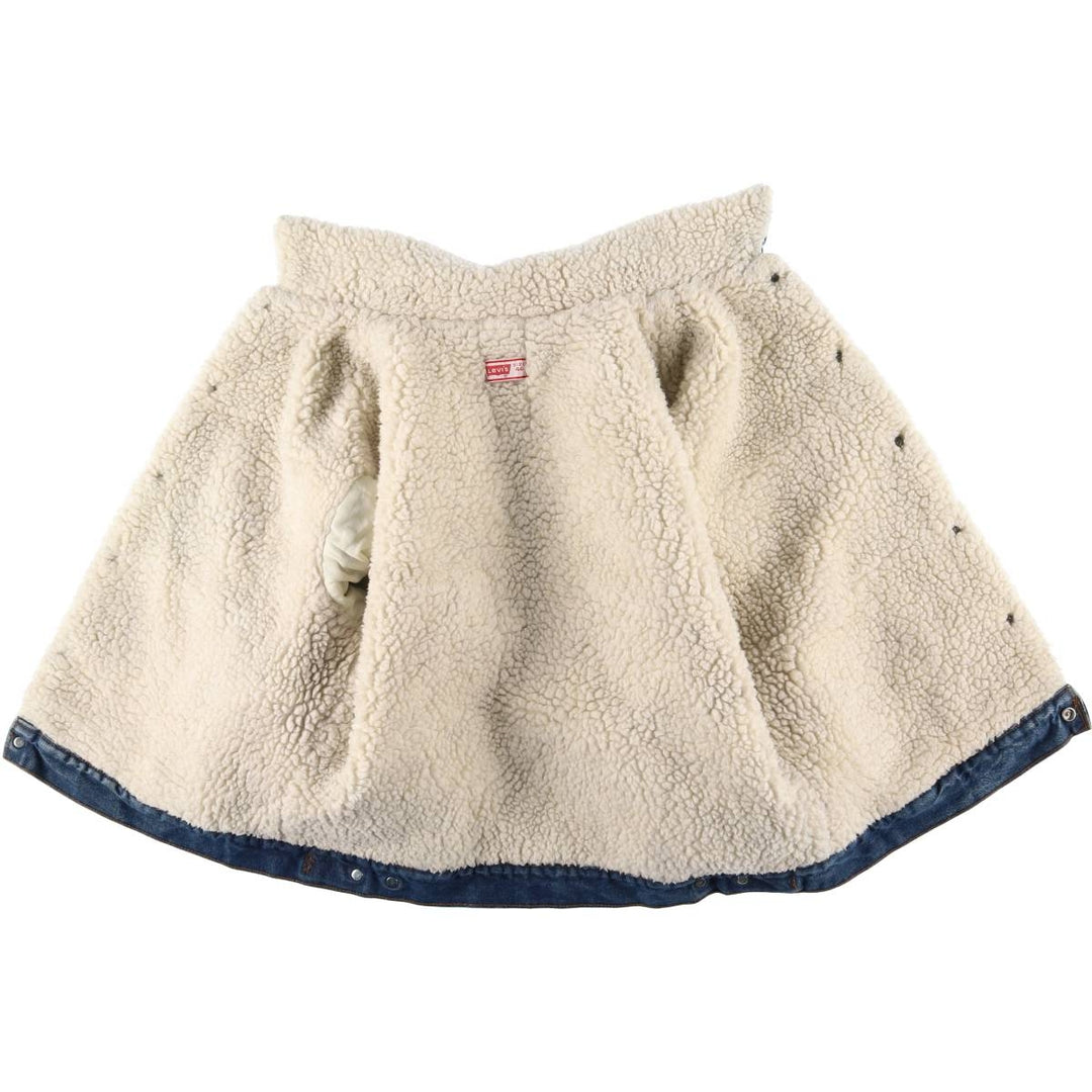 Vintage 1970'S Levi's padded denim jacket with orange tab, size L, men's unclear blue type Vintage Second Hand