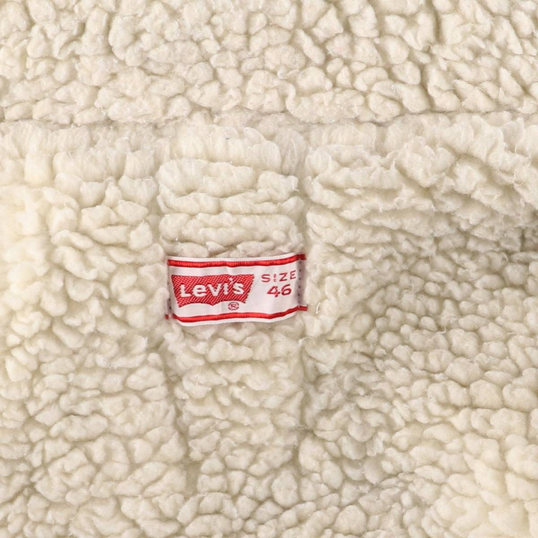 Vintage 1970'S Levi's padded denim jacket with orange tab, size L, men's unclear blue type Vintage Second Hand