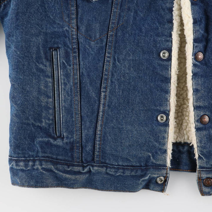 Vintage 1970'S Levi's padded denim jacket with orange tab, size L, men's unclear blue type Vintage Second Hand