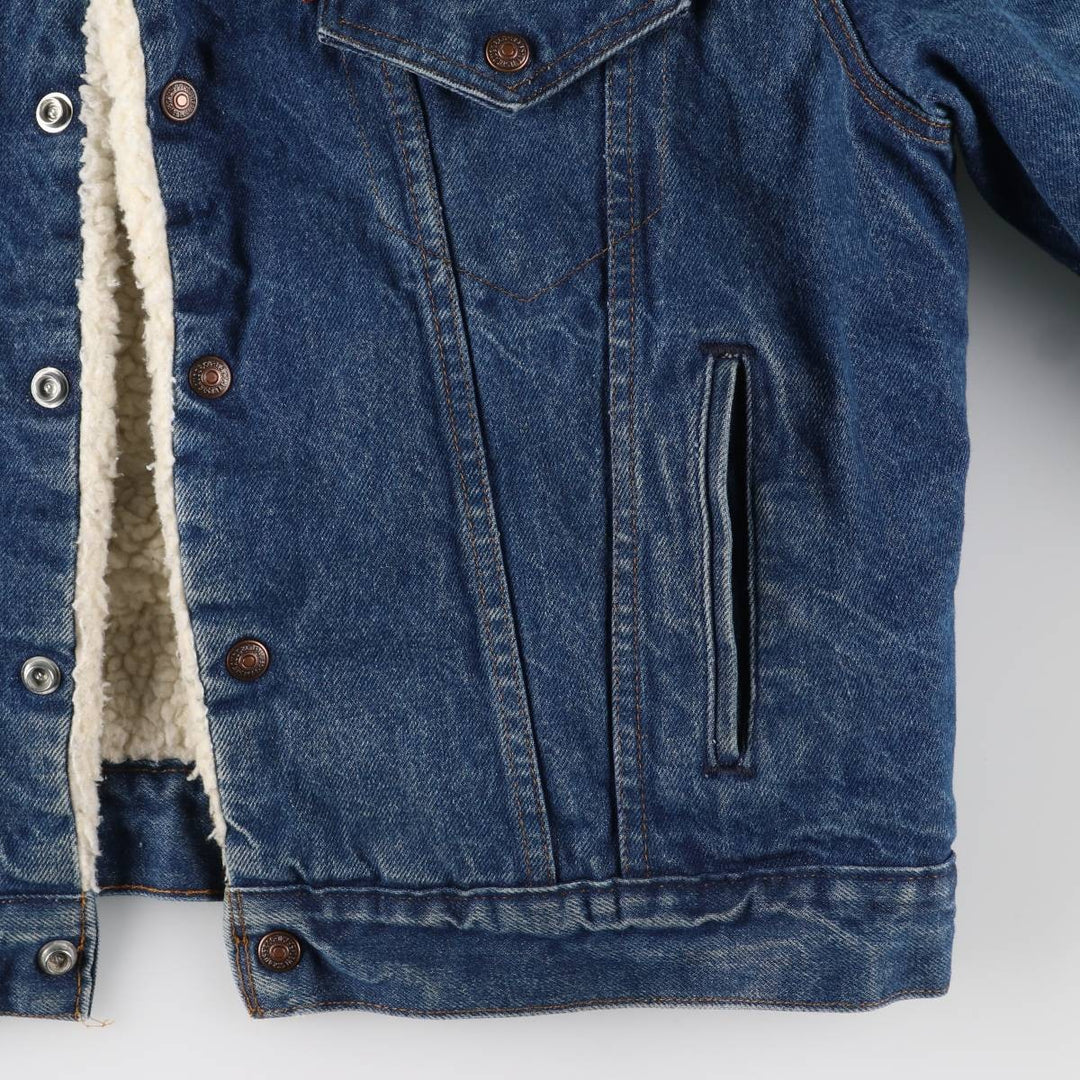 Vintage 1970'S Levi's padded denim jacket with orange tab, size L, men's unclear blue type Vintage Second Hand