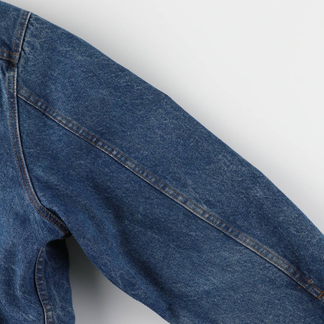 Vintage 1970'S Levi's padded denim jacket with orange tab, size L, men's unclear blue type Vintage Second Hand