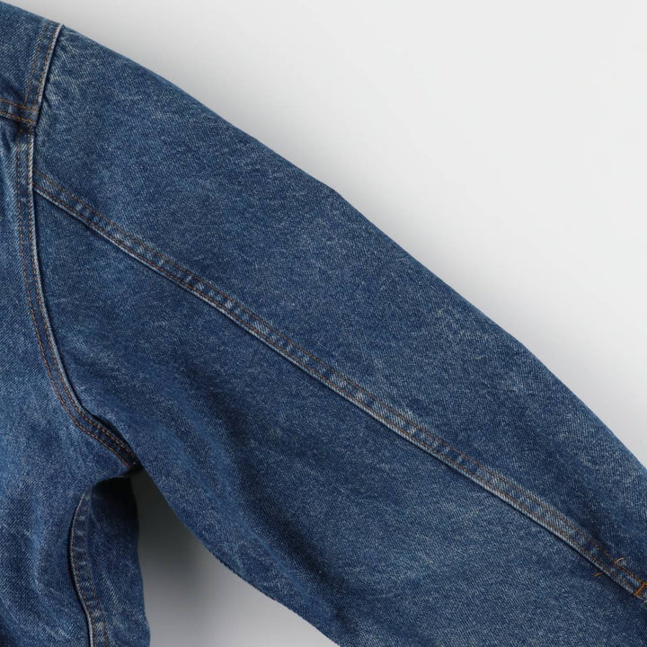 Vintage 1970'S Levi's padded denim jacket with orange tab, size L, men's unclear blue type Vintage Second Hand