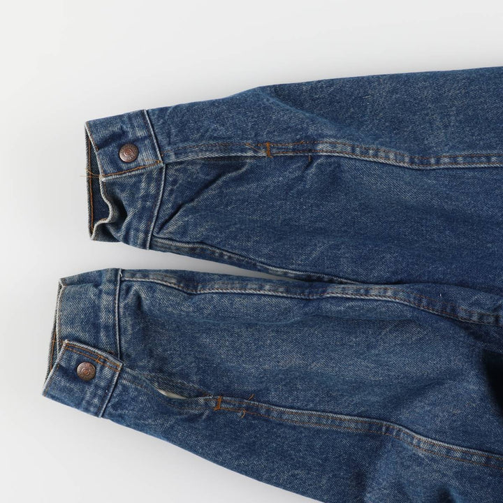 Vintage 1970'S Levi's padded denim jacket with orange tab, size L, men's unclear blue type Vintage Second Hand