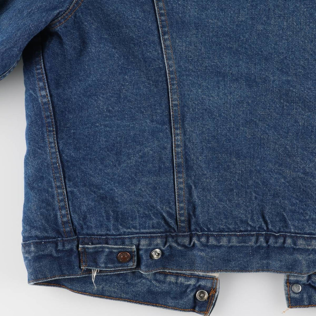 Vintage 1970'S Levi's padded denim jacket with orange tab, size L, men's unclear blue type Vintage Second Hand