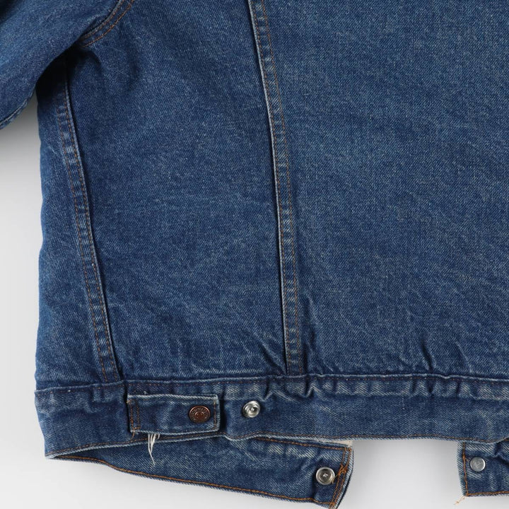 Vintage 1970'S Levi's padded denim jacket with orange tab, size L, men's unclear blue type Vintage Second Hand