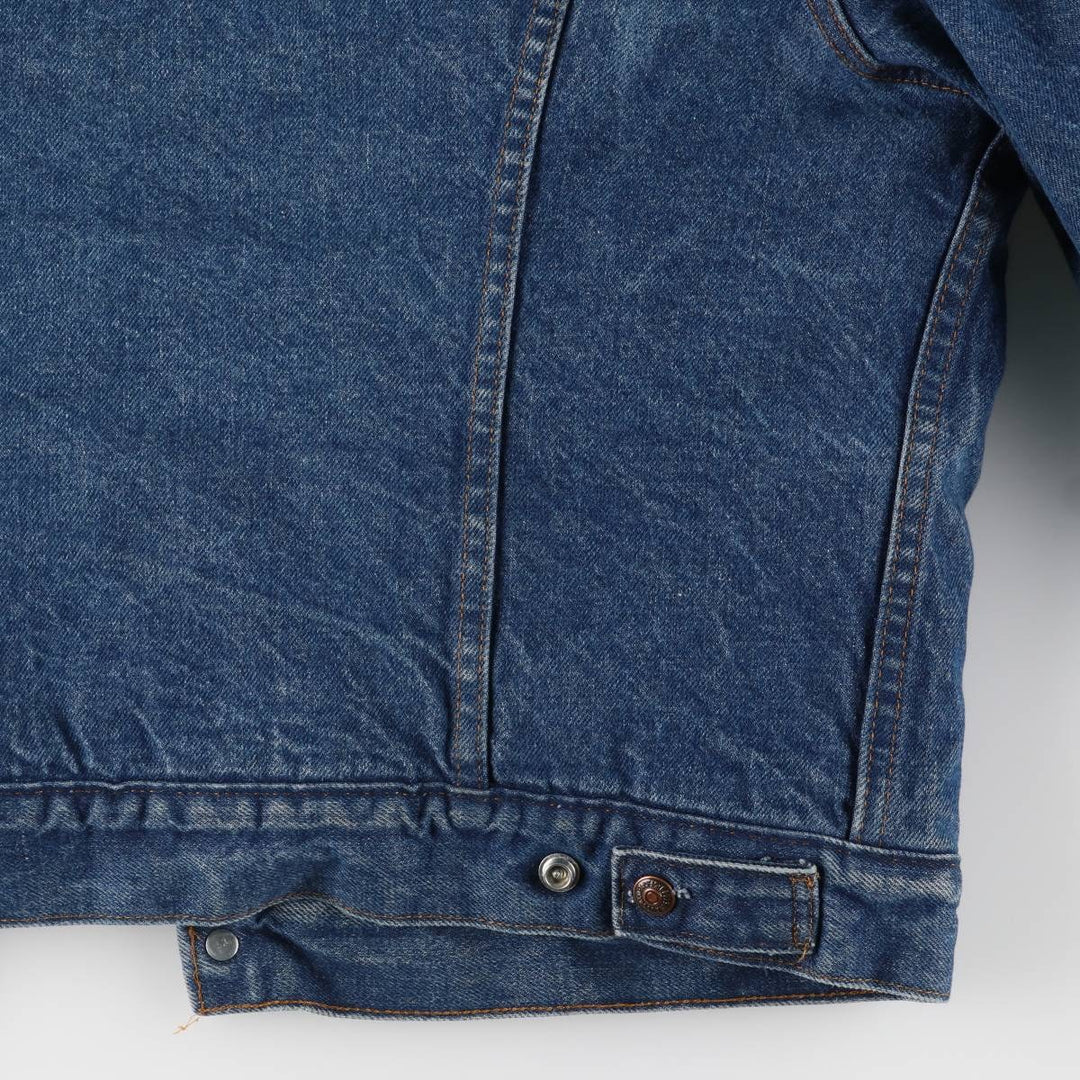 Vintage 1970'S Levi's padded denim jacket with orange tab, size L, men's unclear blue type Vintage Second Hand