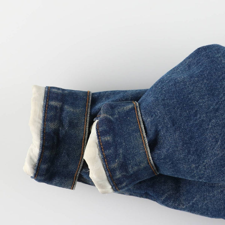 Vintage 1970'S Levi's padded denim jacket with orange tab, size L, men's unclear blue type Vintage Second Hand