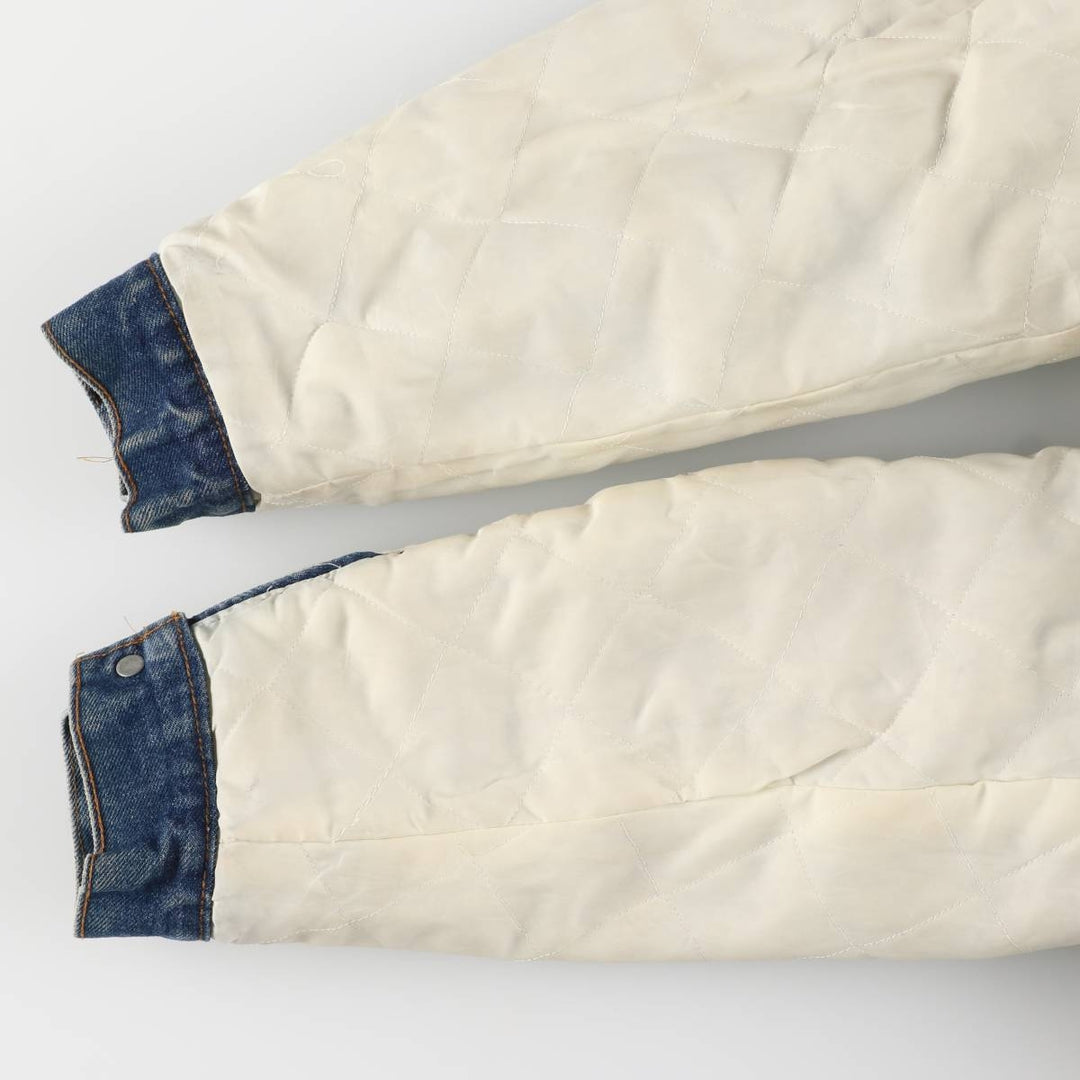 Vintage 1970'S Levi's padded denim jacket with orange tab, size L, men's unclear blue type Vintage Second Hand