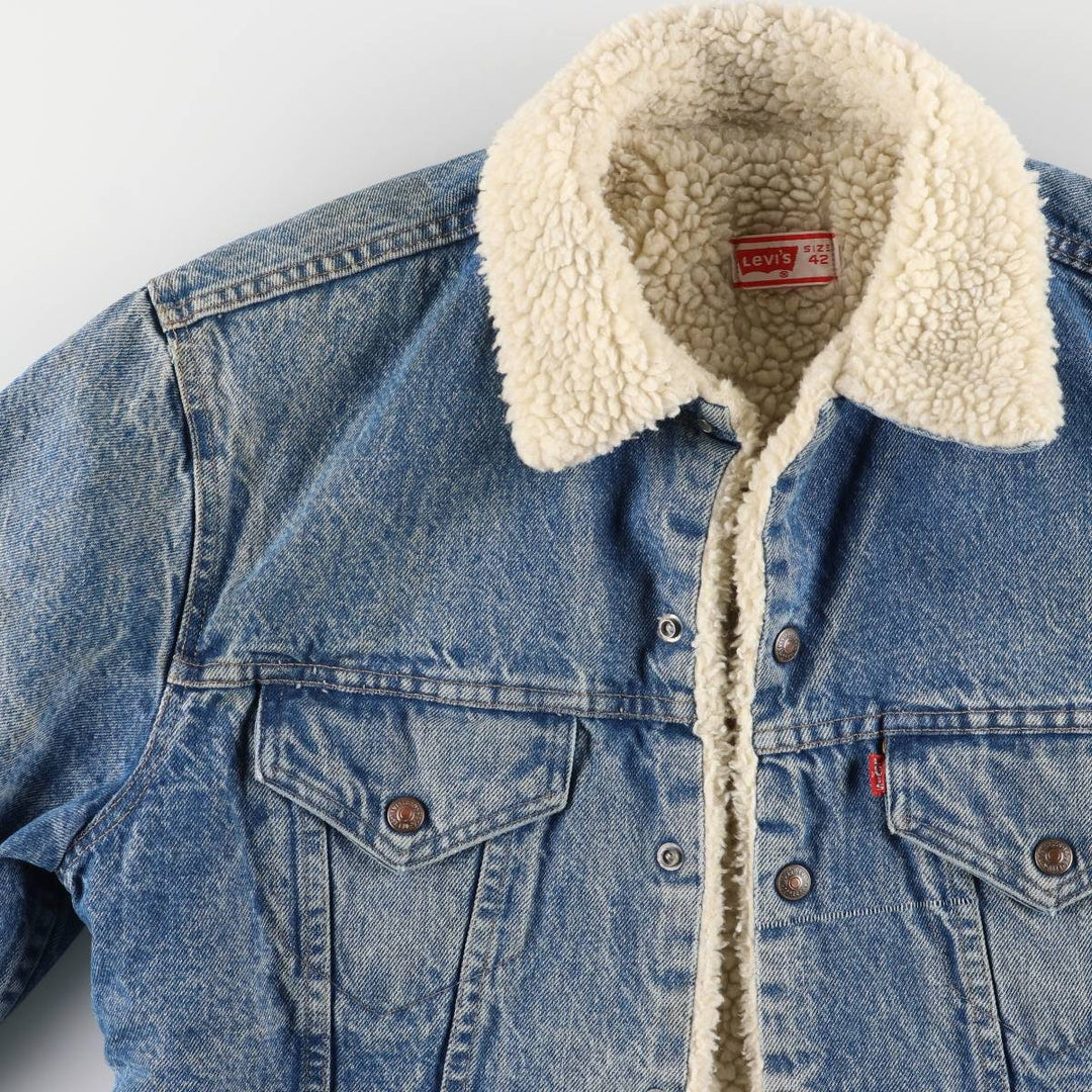 70'S Levi's denim jacket, men's size small unclear blue type Vintage Second Hand