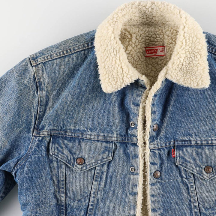 70'S Levi's denim jacket, men's size small unclear blue type Vintage Second Hand