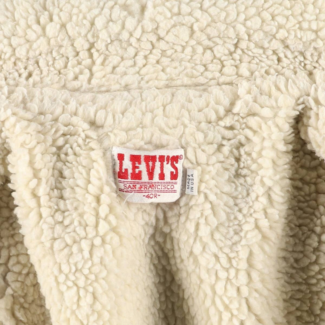 Vintage 80s-90'S Levi's denim jacket, made in the USA, size M, men's unclear blue type Vintage Second Hand