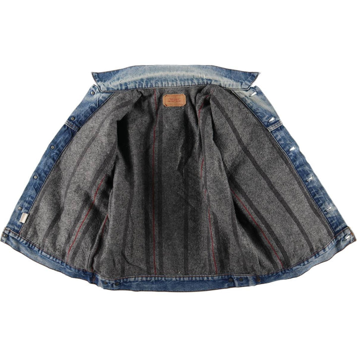 80'S Levi's 70506-0317 denim jacket, denim jacket, made in USA, men's size M, vintage unclear blue type Vintage Second Hand