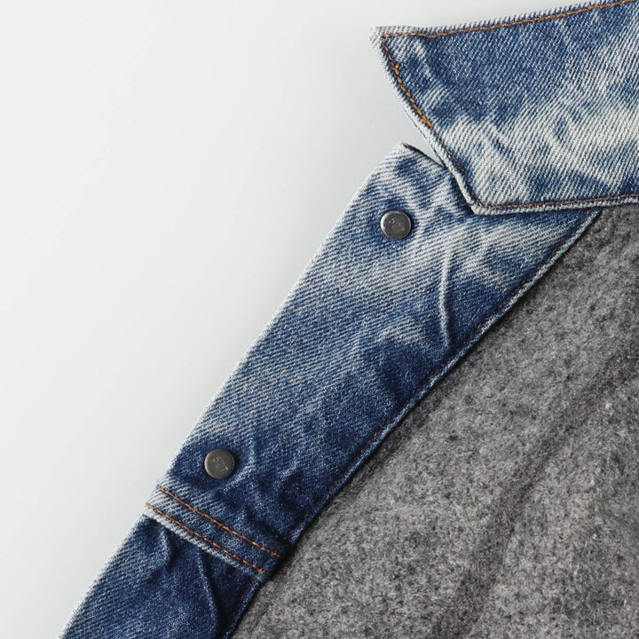 80'S Levi's 70506-0317 denim jacket, denim jacket, made in USA, men's size M, vintage unclear blue type Vintage Second Hand