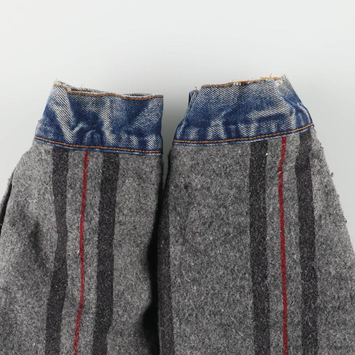 80'S Levi's 70506-0317 denim jacket, denim jacket, made in USA, men's size M, vintage unclear blue type Vintage Second Hand