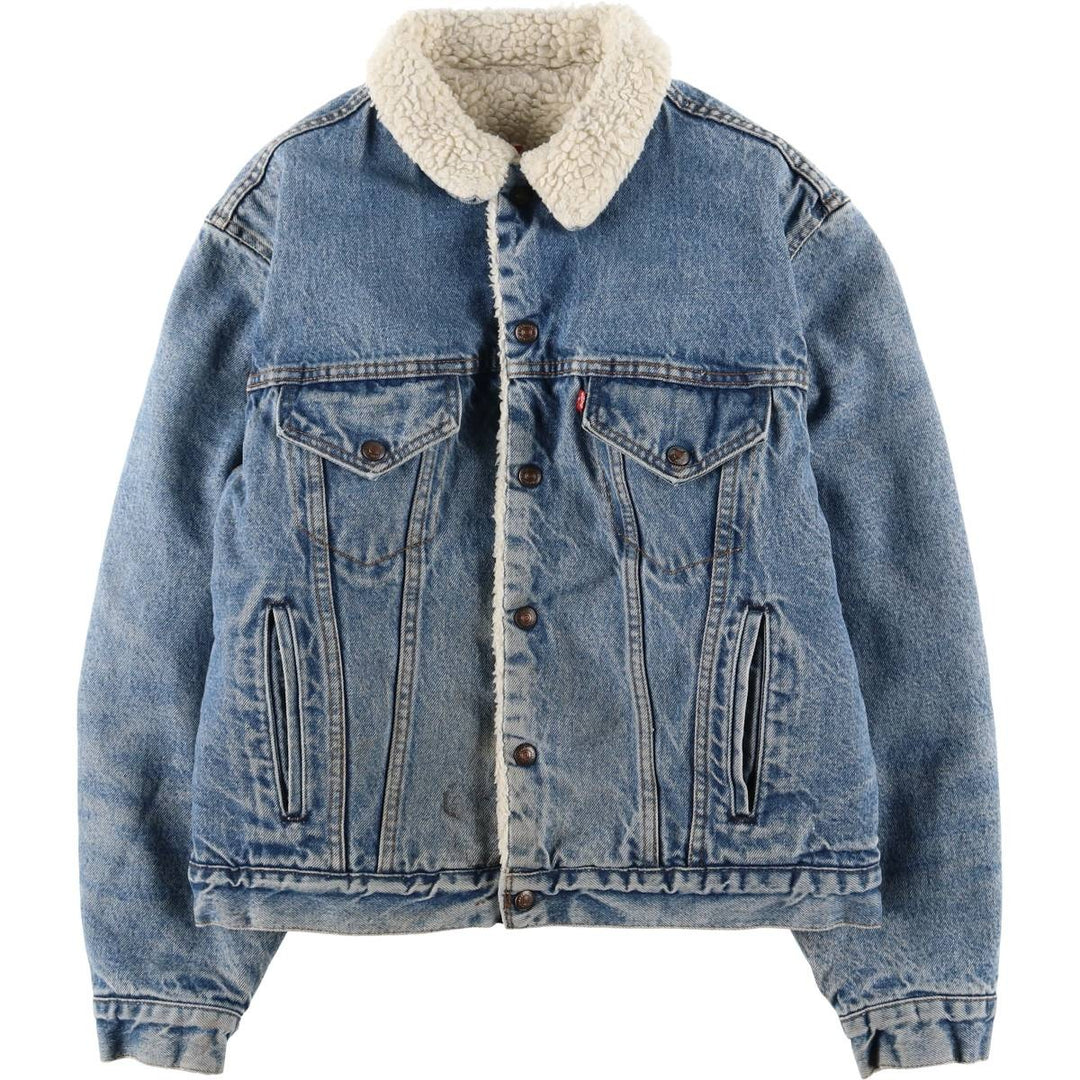 Vintage 80s-90'S Levi's 70608-0216 Padded Denim Jacket, Made in USA, Men's Size Medium cotton blue type Vintage Second Hand