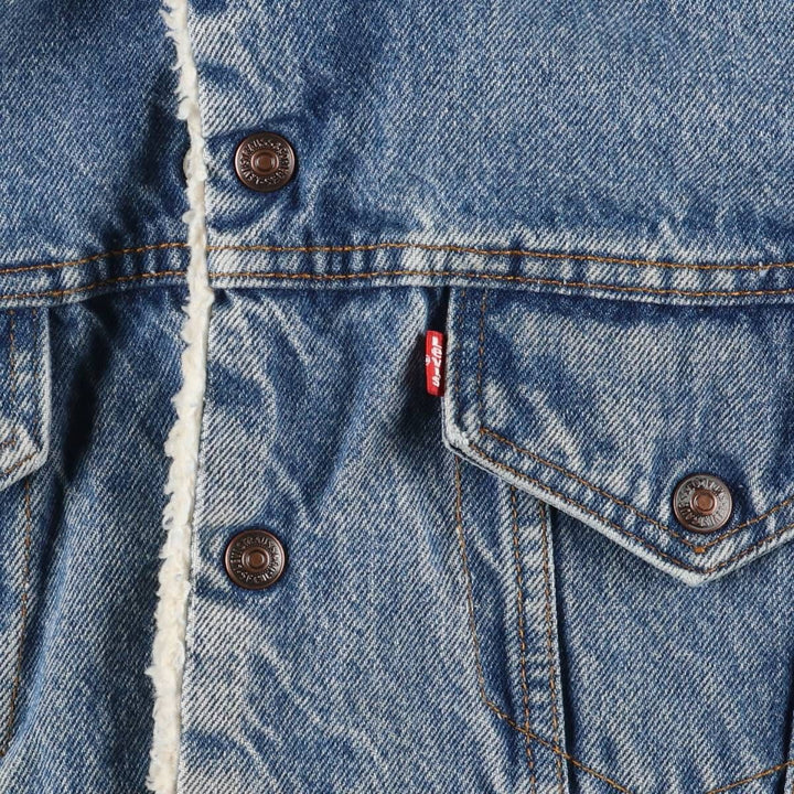 Vintage 80s-90'S Levi's 70608-0216 Padded Denim Jacket, Made in USA, Men's Size Medium cotton blue type Vintage Second Hand