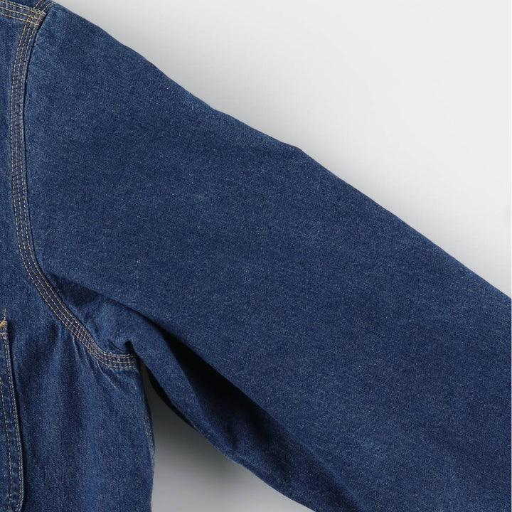 Vintage 80s-90'S ROEBUCKS denim coverall, made in the USA, size L, men's unclear blue type Vintage Second Hand