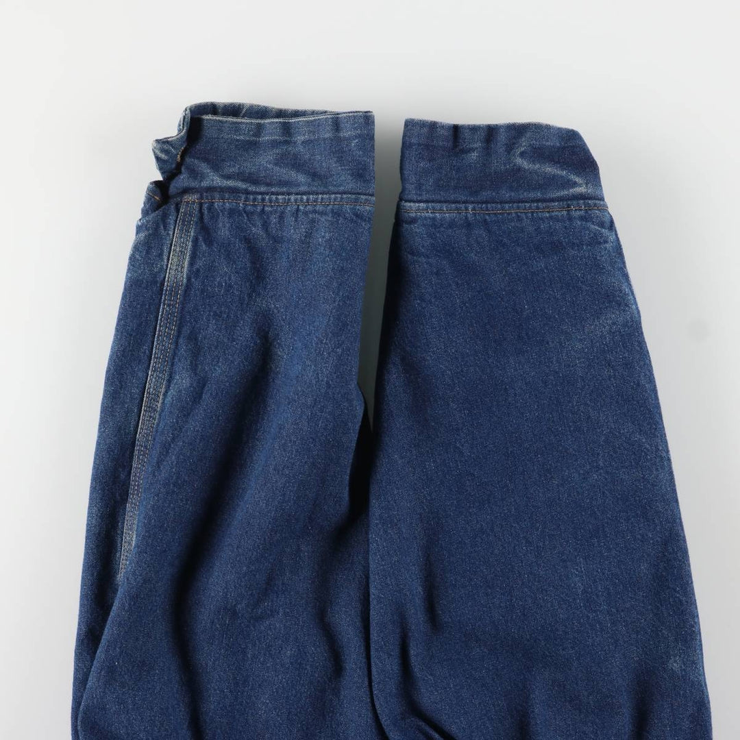 Vintage 80s-90'S ROEBUCKS denim coverall, made in the USA, size L, men's unclear blue type Vintage Second Hand