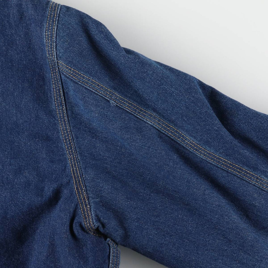 Vintage 80s-90'S ROEBUCKS denim coverall, made in the USA, size L, men's unclear blue type Vintage Second Hand