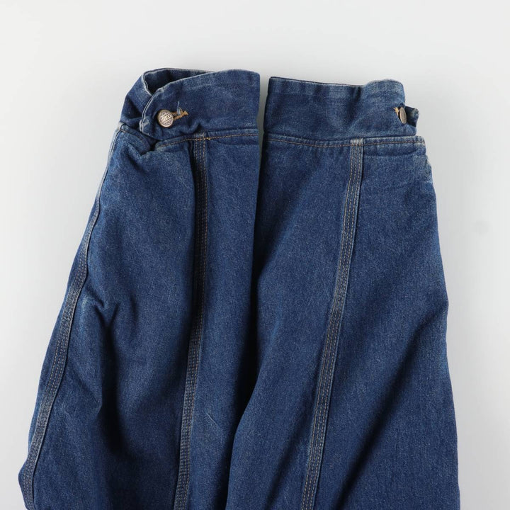 Vintage 80s-90'S ROEBUCKS denim coverall, made in the USA, size L, men's unclear blue type Vintage Second Hand