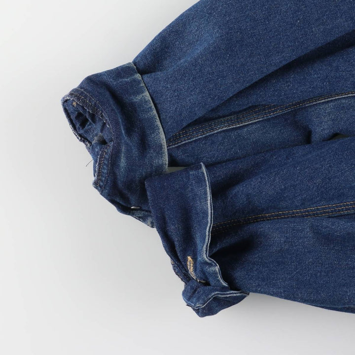 Vintage 80s-90'S ROEBUCKS denim coverall, made in the USA, size L, men's unclear blue type Vintage Second Hand