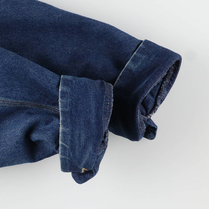 Vintage 80s-90'S ROEBUCKS denim coverall, made in the USA, size L, men's unclear blue type Vintage Second Hand