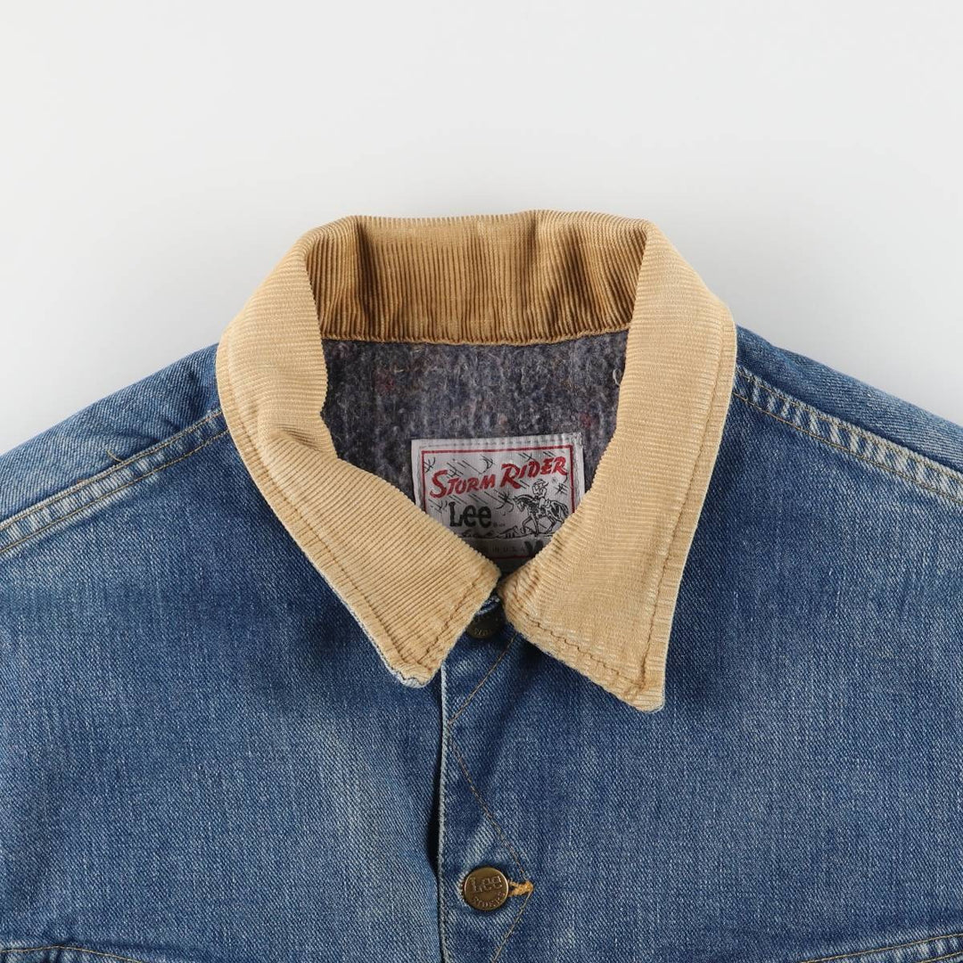 Vintage Lee STORM RIDER denim jacket from the 1970'S and 1980s, made in the USA, size L. unclear blue type Vintage Second Hand