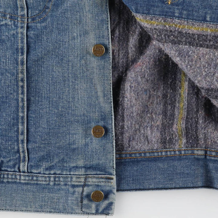 Vintage Lee STORM RIDER denim jacket from the 1970'S and 1980s, made in the USA, size L. unclear blue type Vintage Second Hand