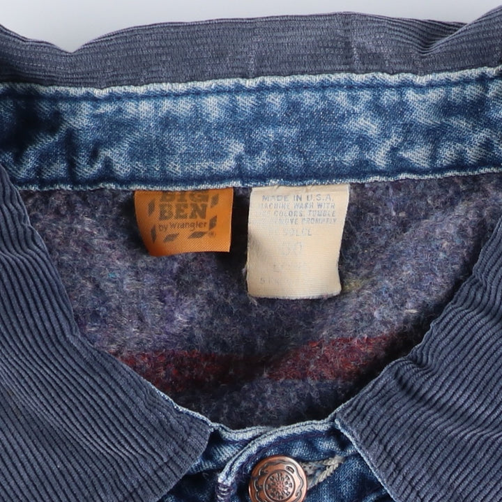 70s~80'S Wrangler BIG BEN denim coveralls made in USA, men's XL size, vintage cotton blue type Vintage Second Hand