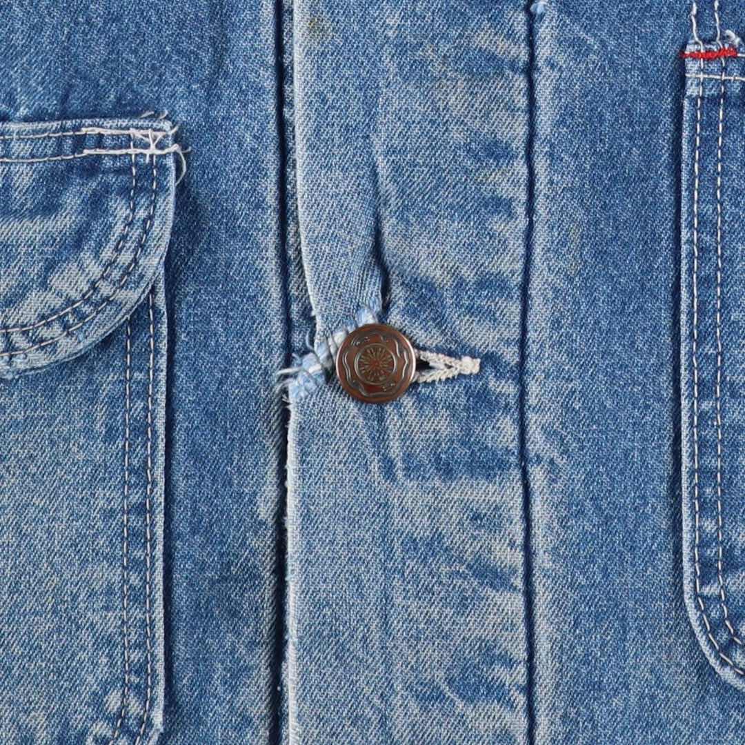 70s~80'S Wrangler BIG BEN denim coveralls made in USA, men's XL size, vintage cotton blue type Vintage Second Hand
