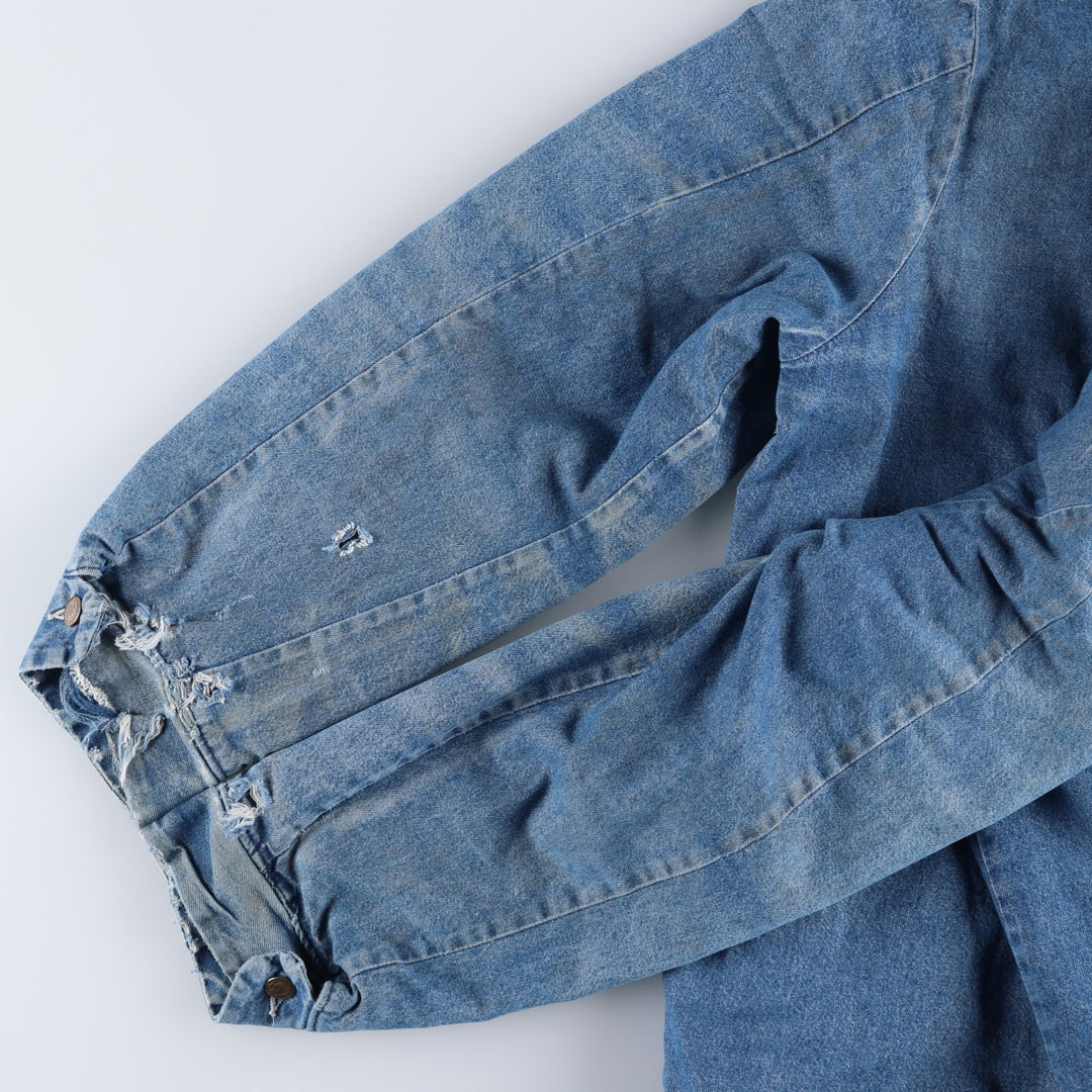 70s~80'S Wrangler BIG BEN denim coveralls made in USA, men's XL size, vintage cotton blue type Vintage Second Hand