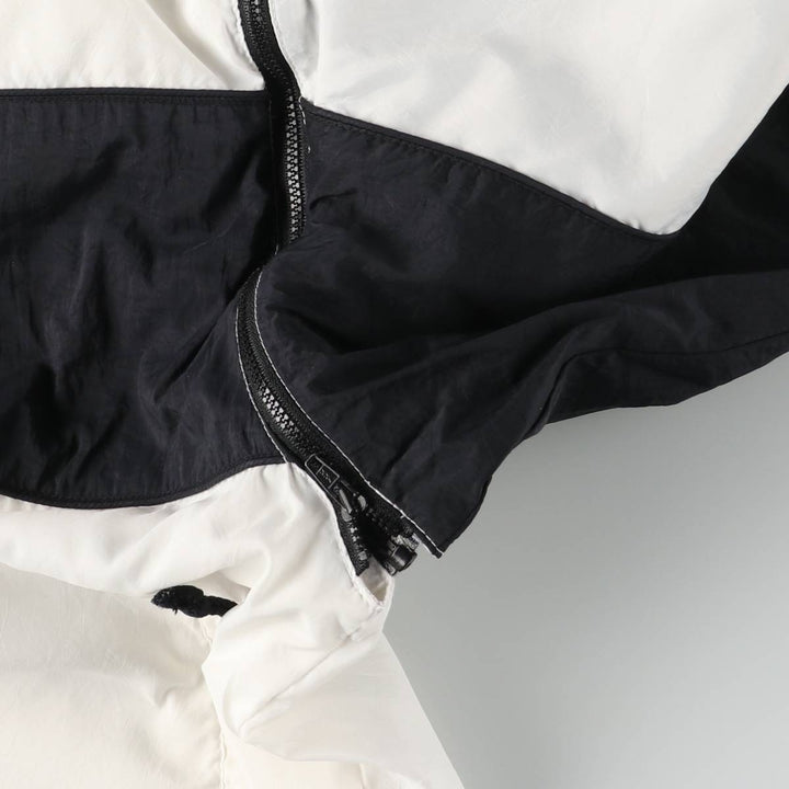 Vintage 90'S Nike 2-Way Windbreaker with Stripes and Back Logo, Men's Size Medium polyester white type Vintage Second Hand