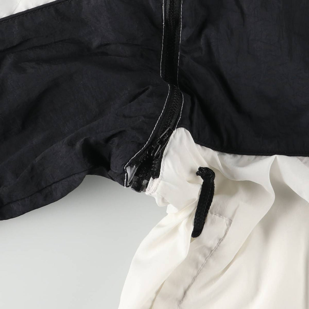 Vintage 90'S Nike 2-Way Windbreaker with Stripes and Back Logo, Men's Size Medium polyester white type Vintage Second Hand