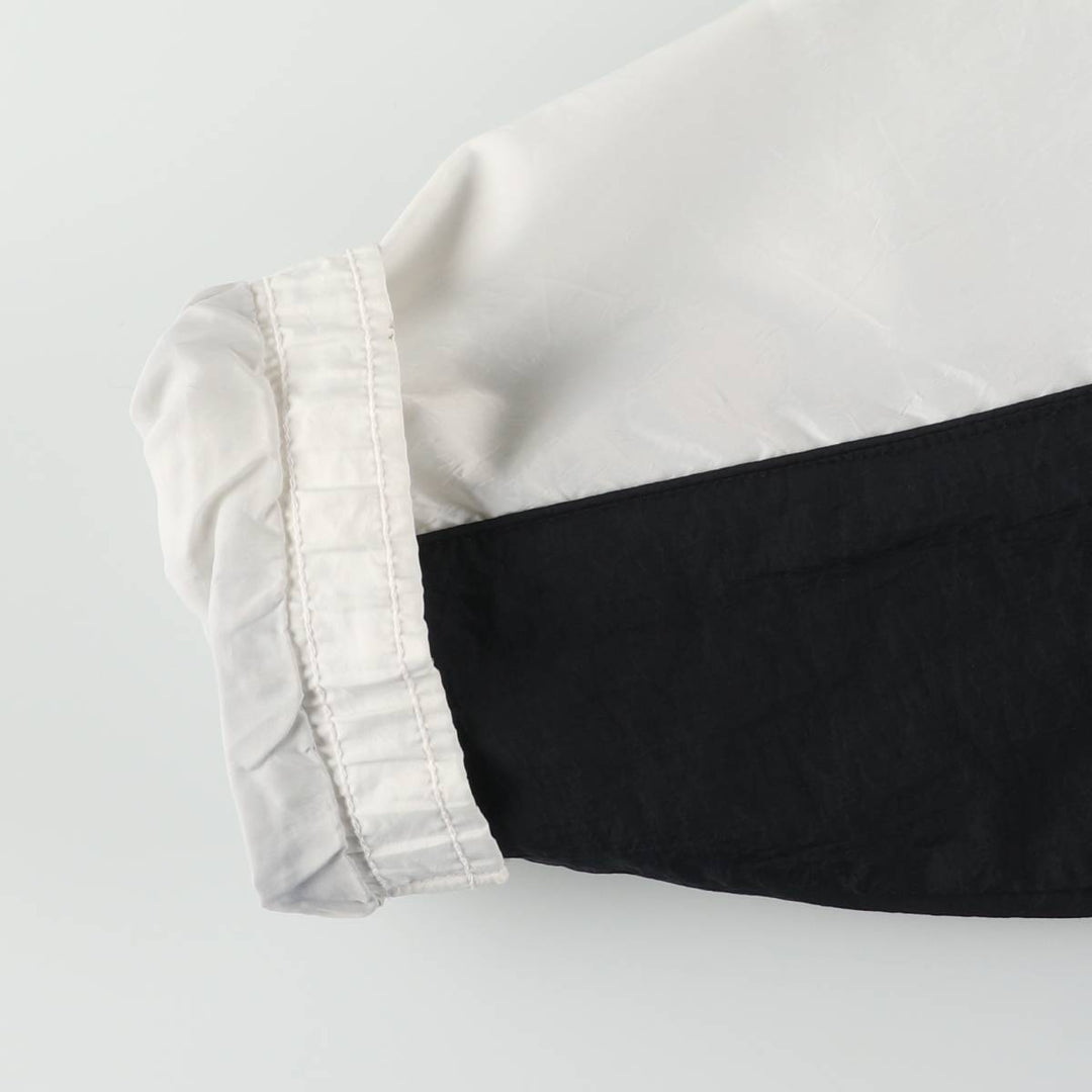 Vintage 90'S Nike 2-Way Windbreaker with Stripes and Back Logo, Men's Size Medium polyester white type Vintage Second Hand