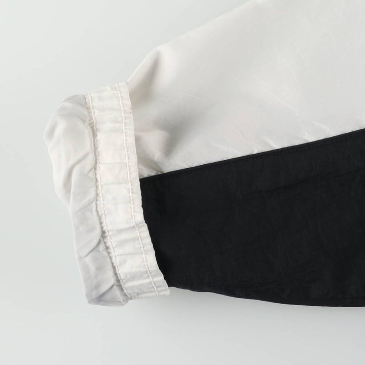 Vintage 90'S Nike 2-Way Windbreaker with Stripes and Back Logo, Men's Size Medium polyester white type Vintage Second Hand