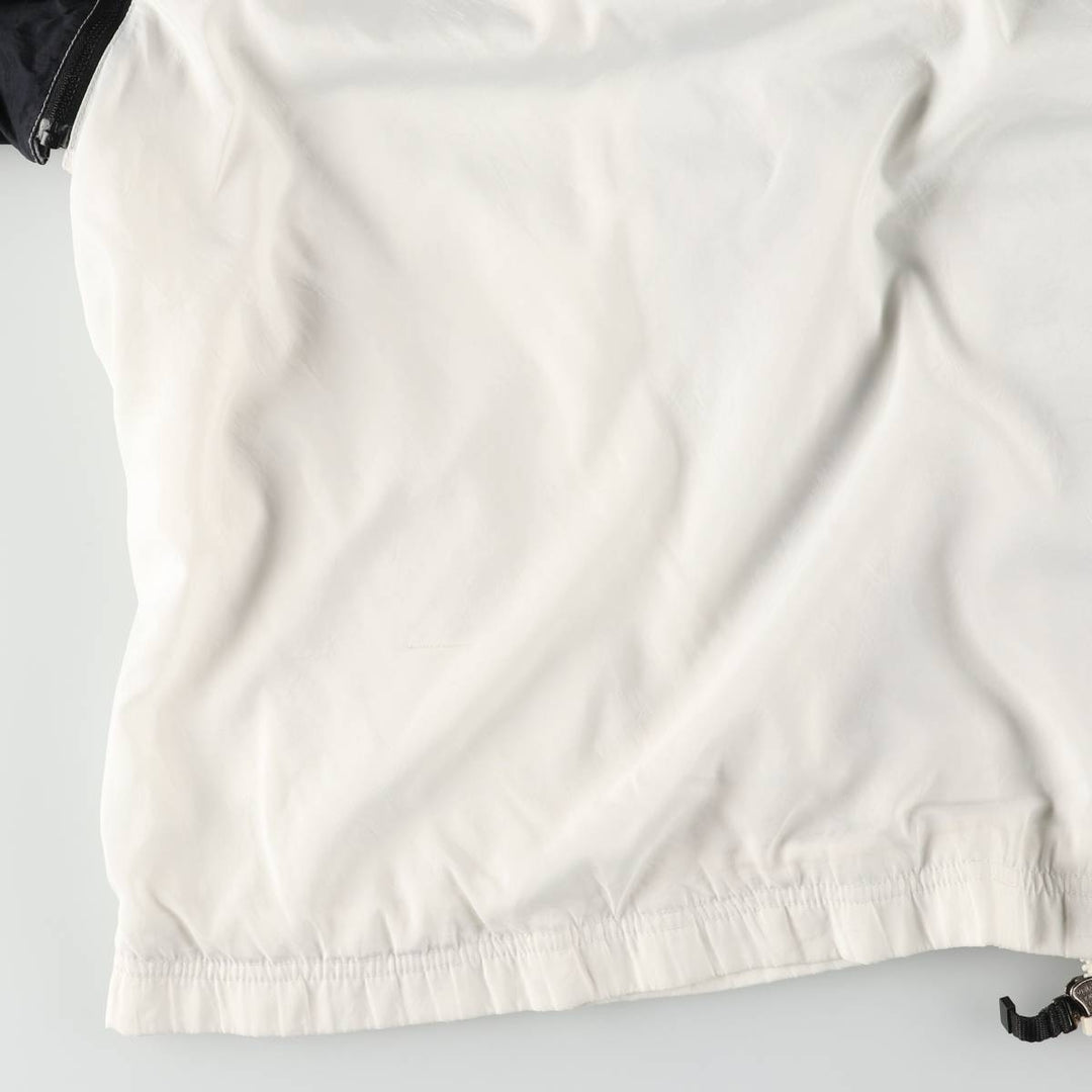 Vintage 90'S Nike 2-Way Windbreaker with Stripes and Back Logo, Men's Size Medium polyester white type Vintage Second Hand