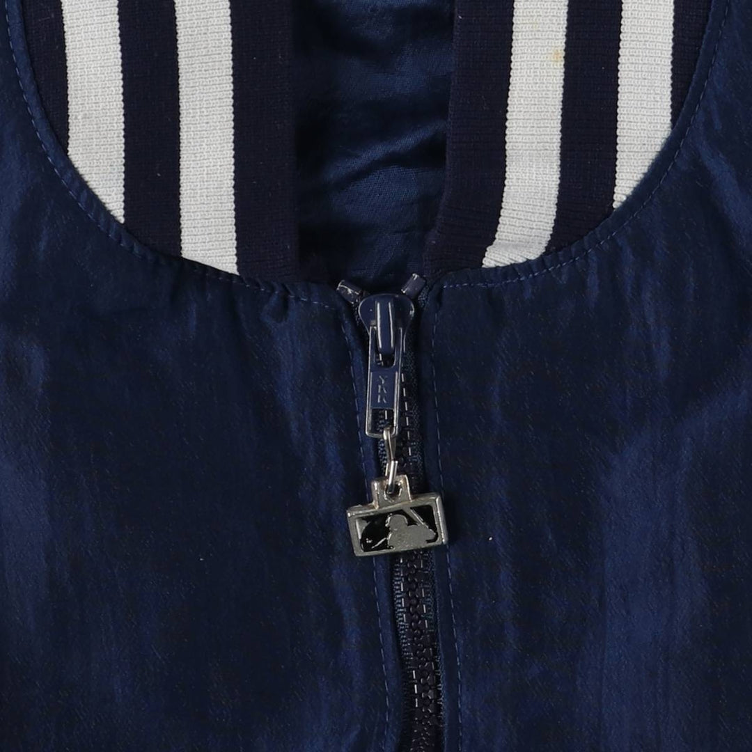 MLB New York Yankees Half-Zip Warm-Up Pullover, Men's Size L unclear navy blue type Vintage Second Hand