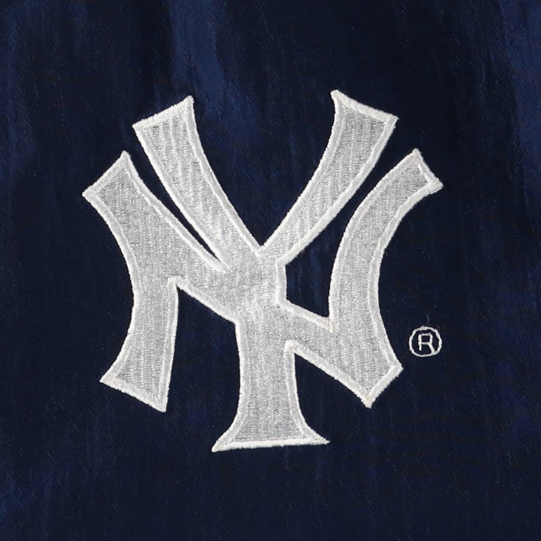 MLB New York Yankees Half-Zip Warm-Up Pullover, Men's Size L unclear navy blue type Vintage Second Hand