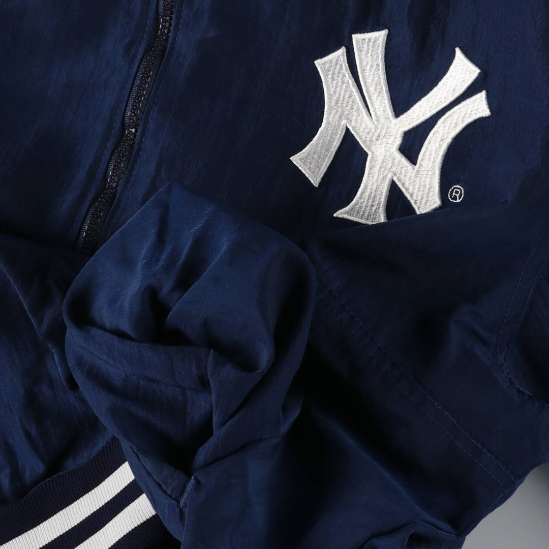 MLB New York Yankees Half-Zip Warm-Up Pullover, Men's Size L unclear navy blue type Vintage Second Hand