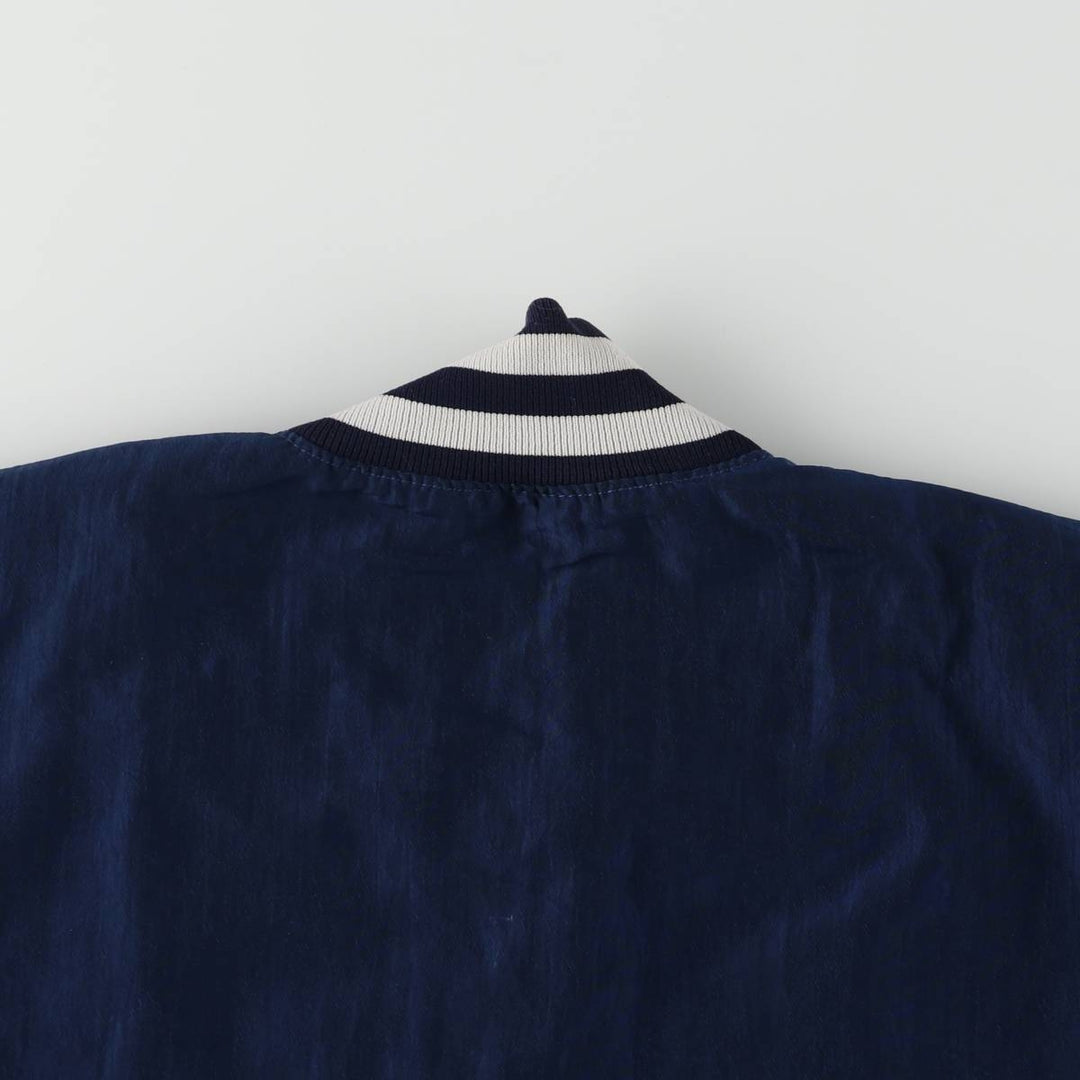 MLB New York Yankees Half-Zip Warm-Up Pullover, Men's Size L unclear navy blue type Vintage Second Hand