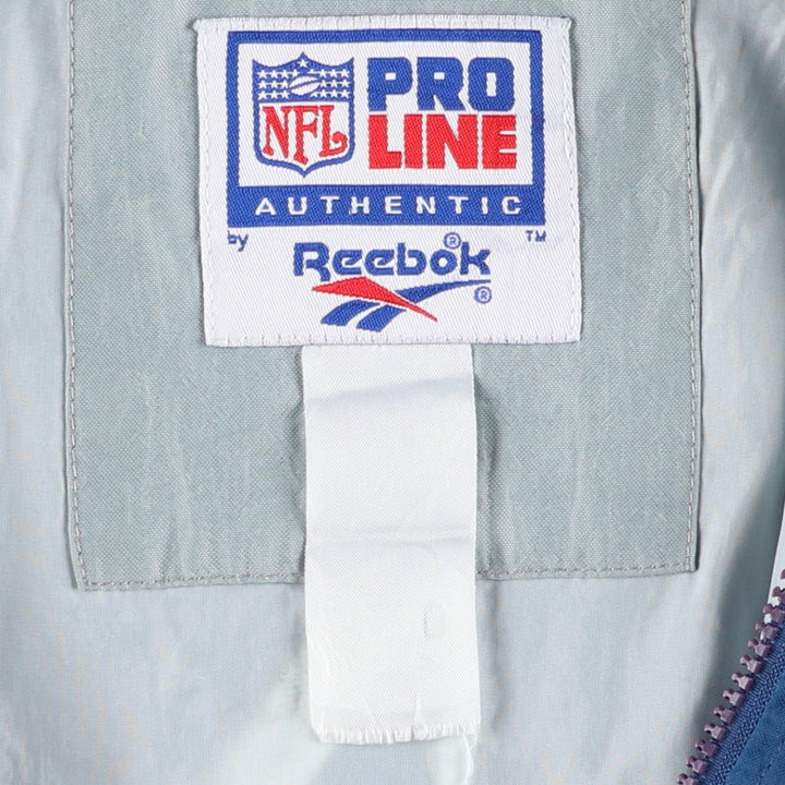 90'S Reebok NFL Dallas Cowboys back logo windbreaker, men's size XL unclear blue type Vintage Second Hand